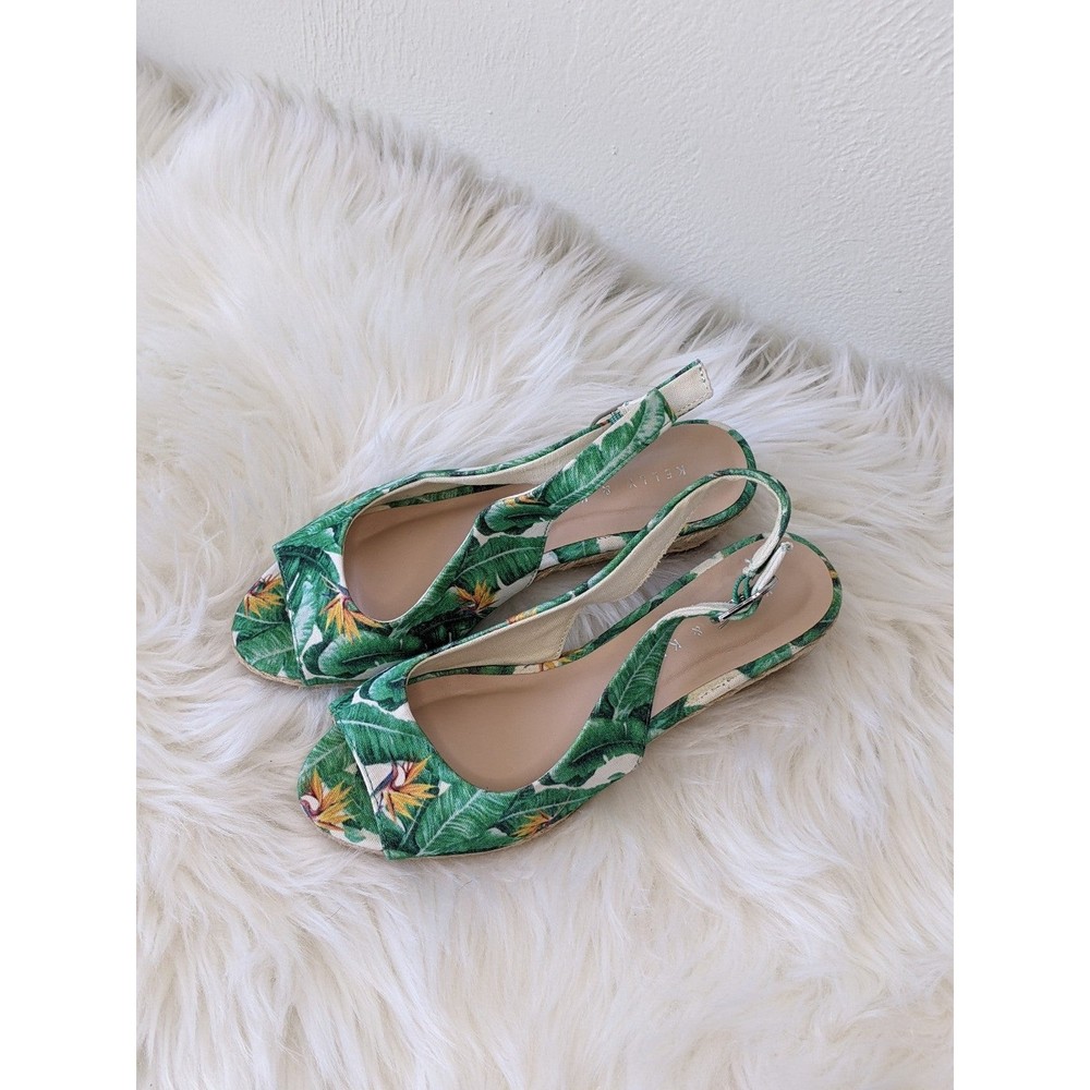 Kelly & Katie Sling back wedge heel sandals Sz 6
